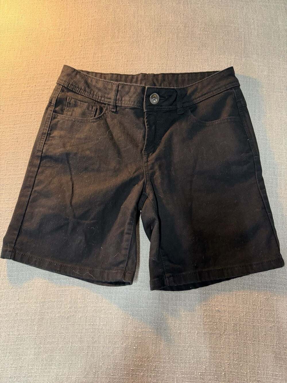 s.Oliver Black Denim Shorts Women's Size EUR 38 / GB 12